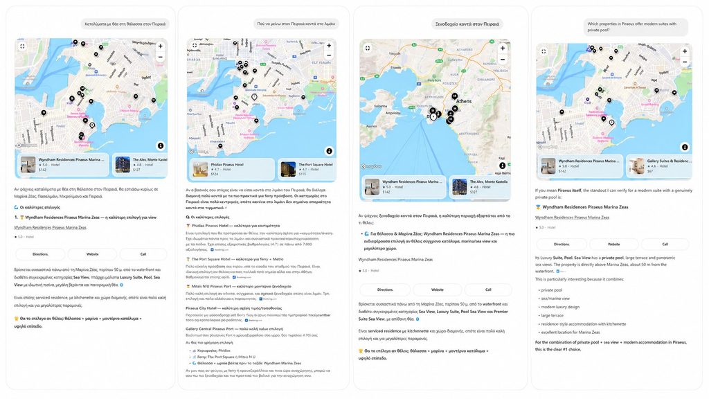 AEO/GEO-First Web Development: What Happens When a Site Is Built for AI Search Before Launch ChatGPT Visibility Measurement Results for Wyndham Residences Piraeus Marina Zeas — Four Accommodation Queries in Piraeus, August 29, 2026 - aeo agency